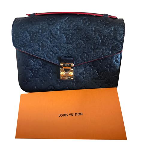 blue leather louis vuitton bag|Louis Vuitton navy bag.